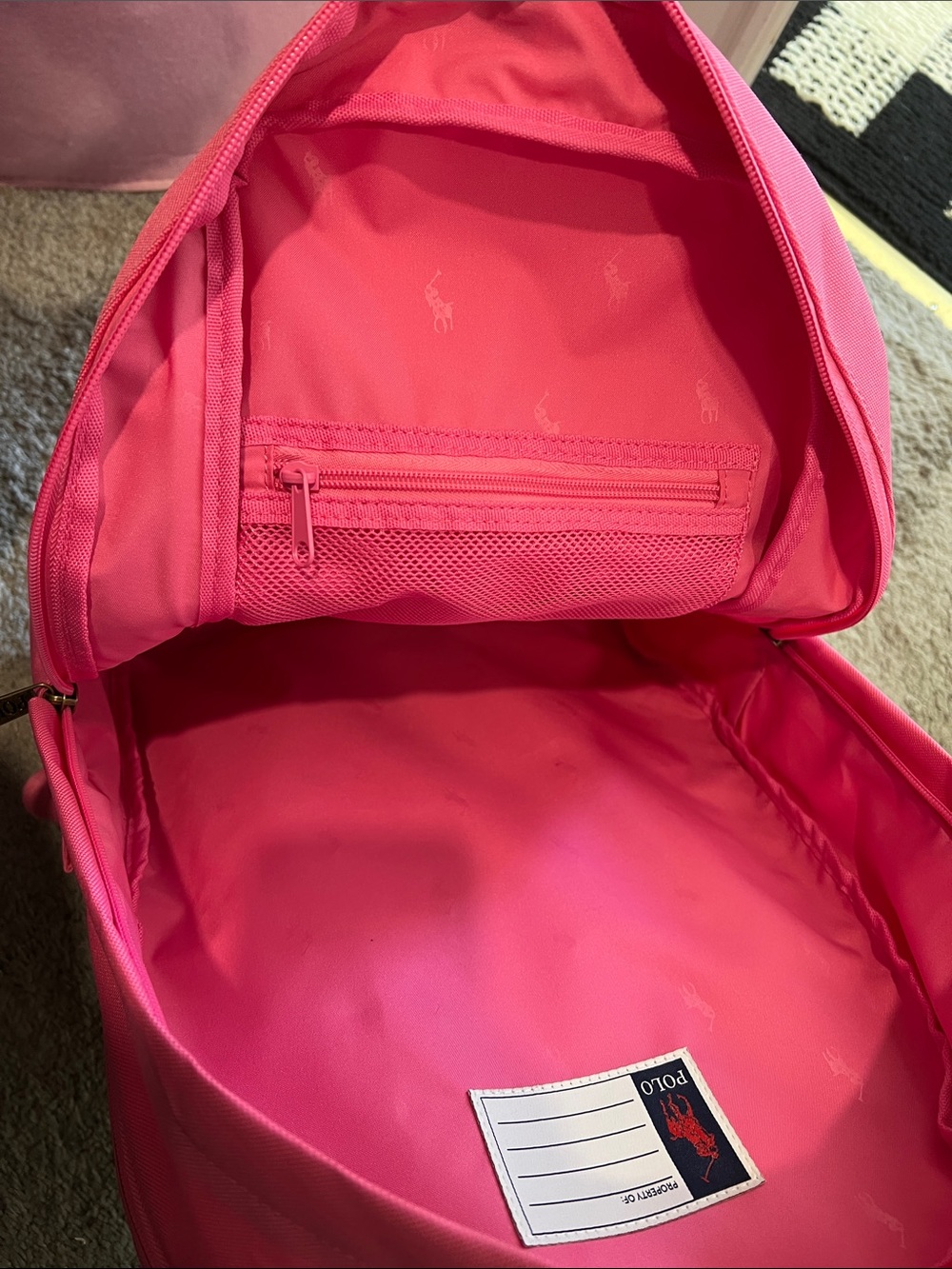Ralph Lauren Pink polo bear  Backpack - Picture 11 of 11